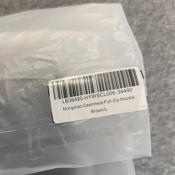 Quince Mongolian Cashmere Full Zip Hoodie Women's L Brown Soft Travel NEW - Picture 5 of 8